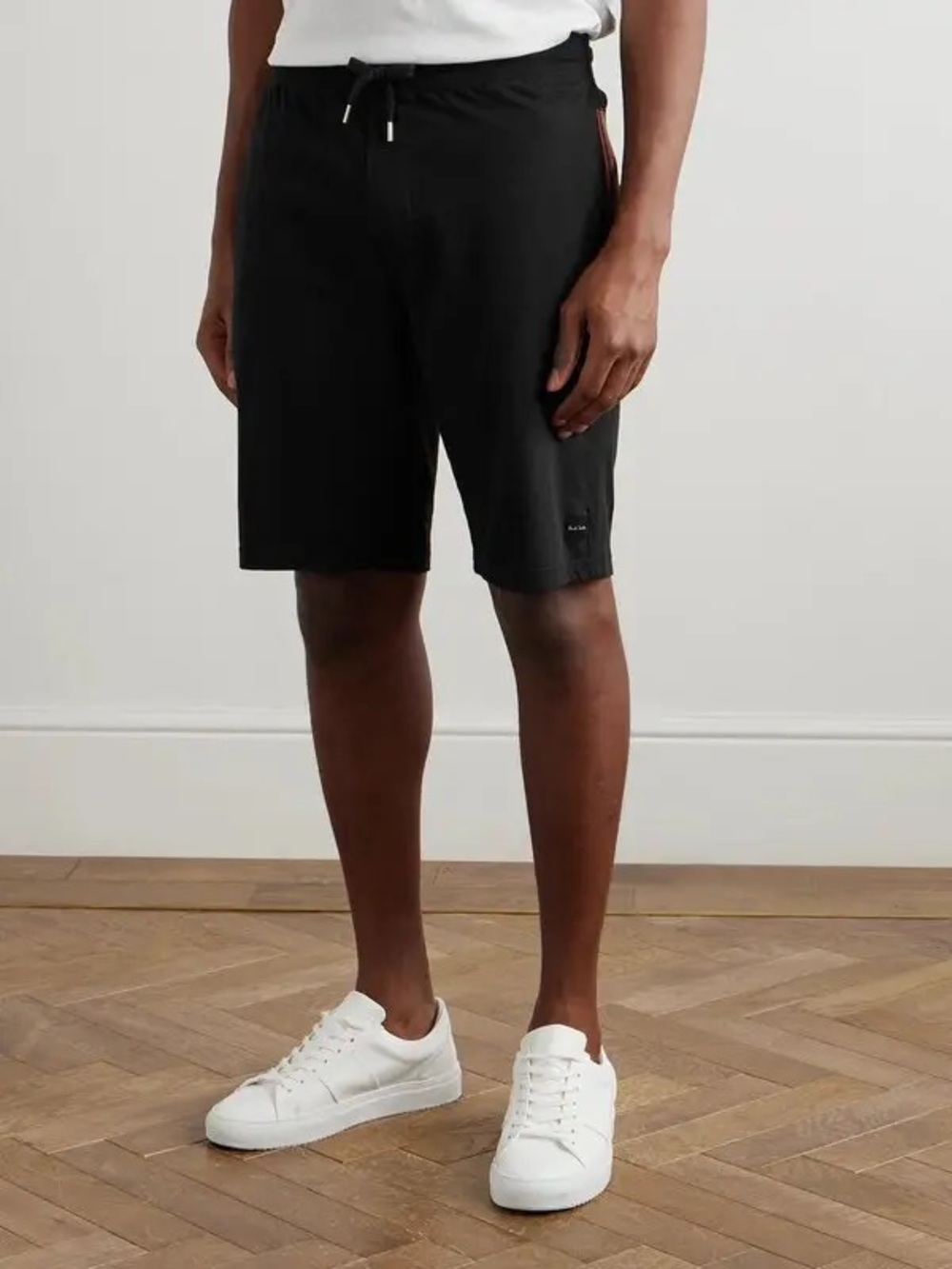 Paul Smith Black Jersey Cotton Lounge Shorts Size L NWT